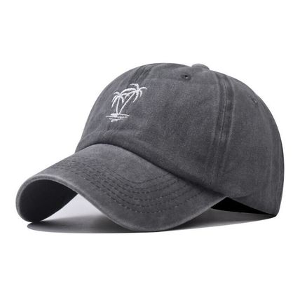 Baseball Caps Sunscreen Hats Baseball Hats Faded Cap Coconut Tree Embroidery