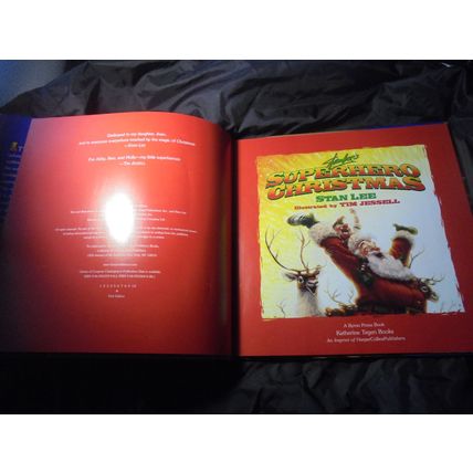SUPERHERO CHRISTMAS by STAN LEE! HC Book! $25.00 shipped! MINT!!