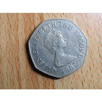 Jersey 1987 Elizabeth ll 50p Coin