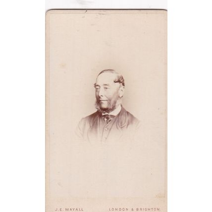 VICT. CDV PHOTO ,WHISKERED MAN BY J.E. MAYALL, LONDON AND BRIGHTON