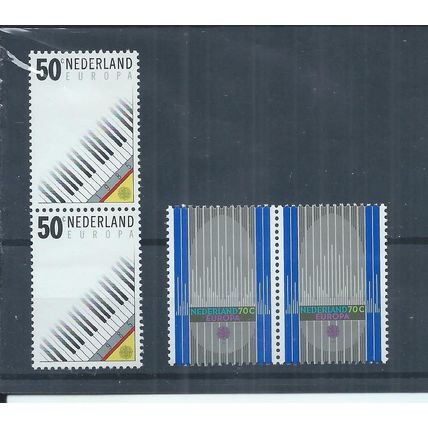 Netherlands stamps. 1985 Europa - Music Year MNH in pairs SG 1465 & 1466 (AL466)