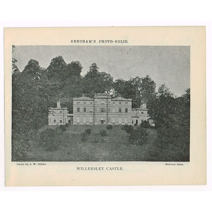 Ashbourne Entrance To Dovedale / Willersley Castle 1900 Antique Print Picture