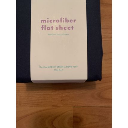1 Pc Pillowfort Blue Microfiber Full Flat Sheet 81"x96"