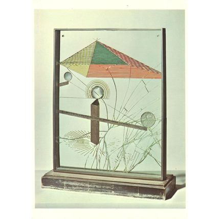 Marcel Duchamp Magnifying Lens On Glass WW1 Art Painting Postcard