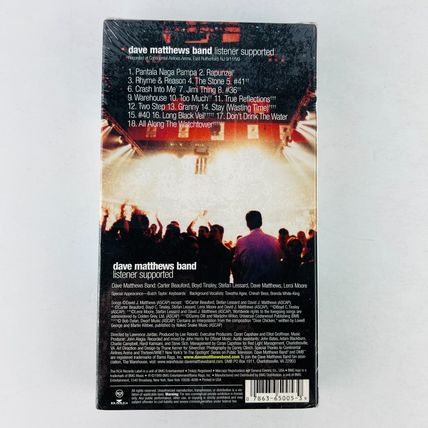 Dave Matthews Band - Listener Supported VHS New Factory Sealed