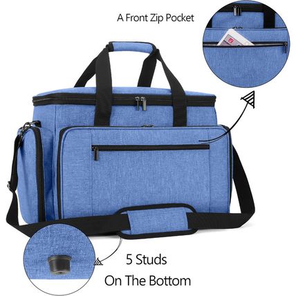LUXJA Sewing Machine Carrying Bag with Removable Padding Pad, Travel Case for Se