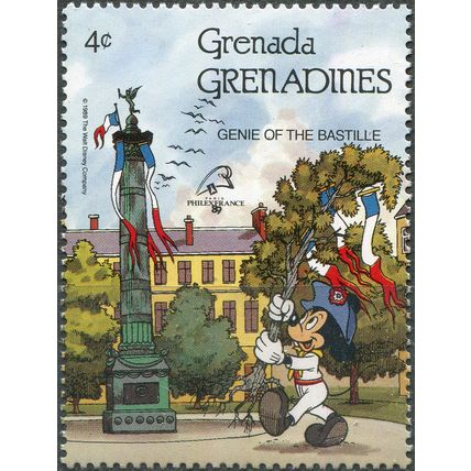 Grenada Grenadines. 1989. Sculpture from the Bastille - Mickey (MNH **) Stamp