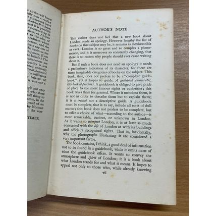1937 "THE SPIRIT OF LONDON" PAUL COHEN-PORTHEIM ILLUSTRATED HARDBACK BOOK (P4)