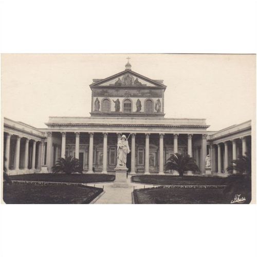 Roma 256 Basilica di S Paolo Facciata Italy Postcard (F7012)