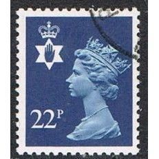 Great Britain Northern Ireland 1981 22p Blue Used SG NI53 Sc NIMH40 stamp