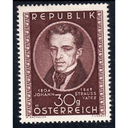 1949 AUSTRIA sg1174 30g BROWN-PURPLE MOUNTED MINT (BT52)