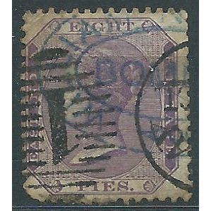 India 1860 SG52 8p Purple/White Good/Fine Used....