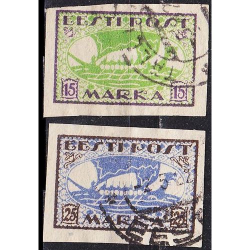 ESTLAND ESTONIA [1920] MiNr 0023-24 B ( O/used ) Schiffe