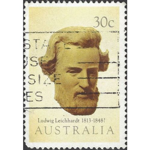 AUSTRALIA, Ludwig Leichhardt, Explorer, yellow 1983, 30c, #2