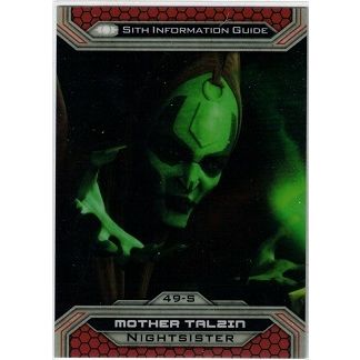 STAR WARS ' CHROME PERCEPTIVES ' Jedi vs Sith card # 49-S (2015)