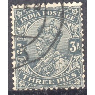 India 1911 - SG 201 - KGV 3p grey - used 9