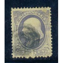 Used 206 1c Benjamin Franklin Just Clears M00734