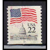 Used 2115 22c U.S. Flag Fine CNS 13 PA6964