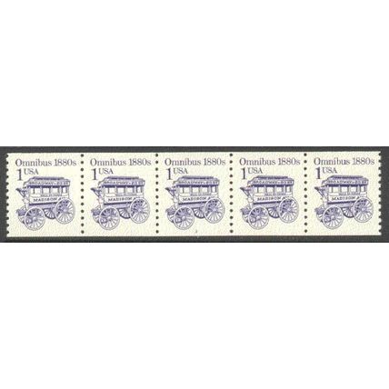 2225b 1c Omnibus Fine MNH Dry Gum PNC 3/5 R0192