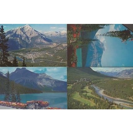 Canadian Rockies Golf Course Banff Cascade Mountain Hotel 4x Postcard s