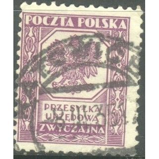 Poland 1935 - violet blue - Inscription "ZWYCZAJNA" - official - used