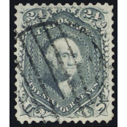 70b, Used VF 24¢ Steel Blue - With PSE Graded "85" And PFC * Stuart Katz