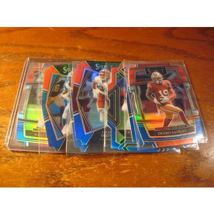 2021, Panini, Select, 7-Cards, Die Cut, Prizms, w/Rc's, DEEBO SAMUEL/YOUNG ++