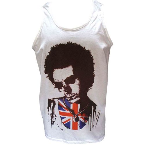 Dead Sid Vicious Sex Pistols Punk ROCK Goth Grunge T shirt Vest Medium White M
