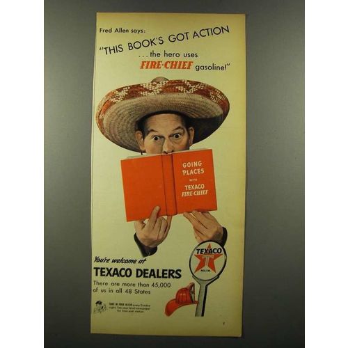 1942 Texaco Fire-Chief Gasoline Ad - Fred Allen