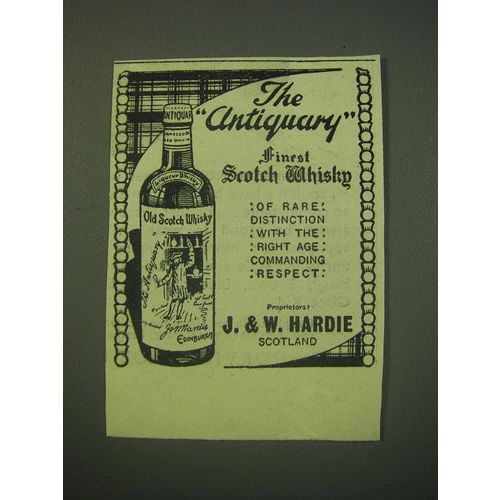 1942 The Antiquary Scotch Ad - The Antiquary finest Scotch Whisky