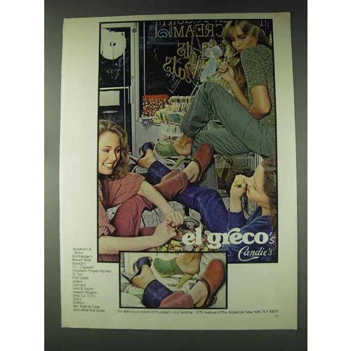 1978 El Greco's Candie's Shoes Ad