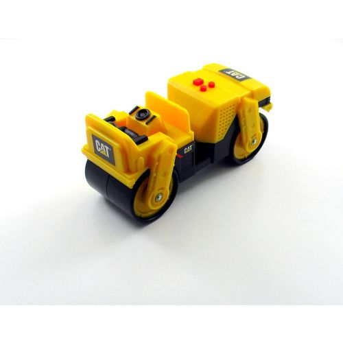 Caterpillar Asphalt Drum Compactor, Yellow Construction Vehicle