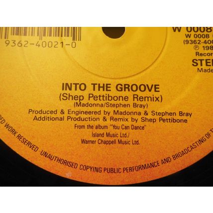 12" MADONNA SINGLE.1991.CRAZY FOR YOU.SIRE W0008T.9362-40021-0, EXCELLENT CON