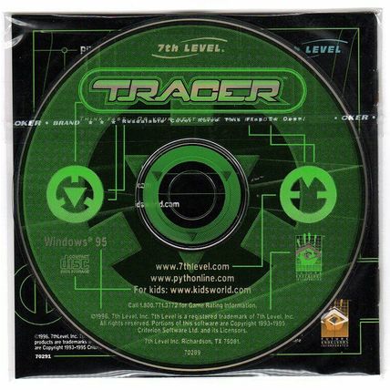 TRACER (PC-CD, 1996) for Windows 95 by 7th Level - NEW CD in SLEEVE