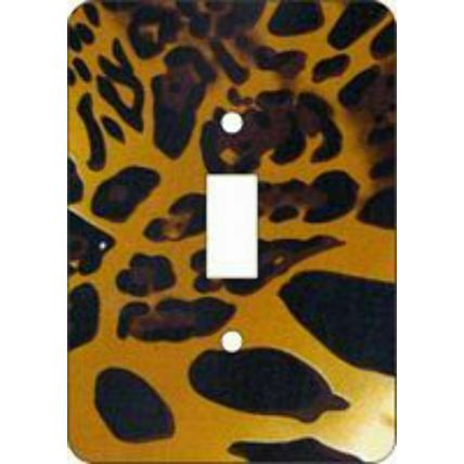 Cheetah Print Switch Plate Cover (African American Single Switch Plate)