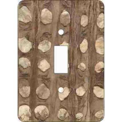 Barkskin(tm)-Marble Switch Plate (African American Single Switch Plate)