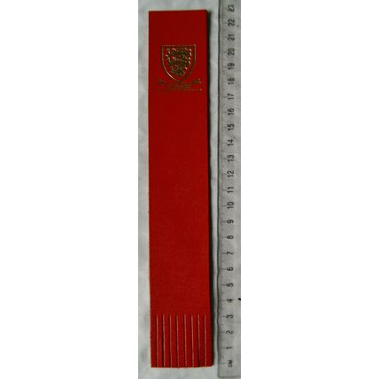 Vintage: red leather bookmark - Appleby