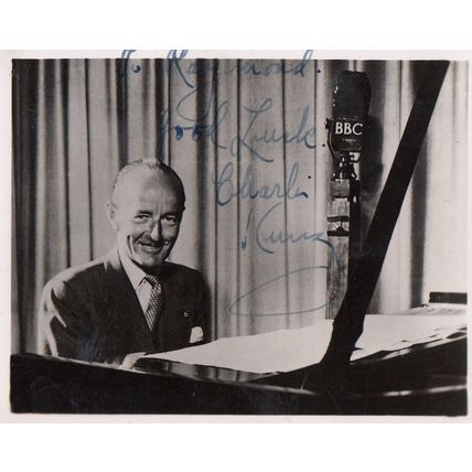 Charlie Kunz Antique Genuine Hand Signed Photo