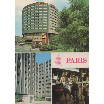 Paris Hotel Berthier La Tour & Penta 2x French Postcard s