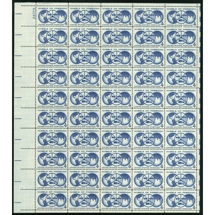 Wheels of Freedom Sheet of Fifty Four Cent Postage Stamps Scott 1162