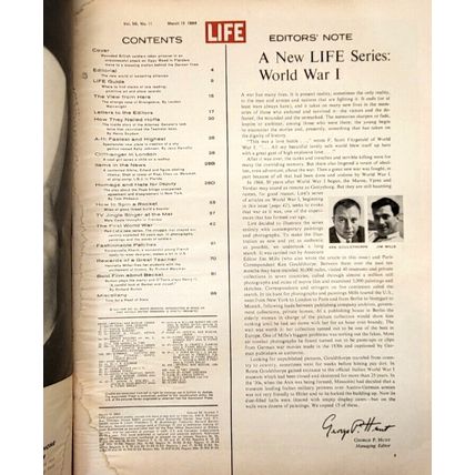 LIFE Magazine March 13, 1964 - THE FIRST WORLD WAR Vintage (Z27A)