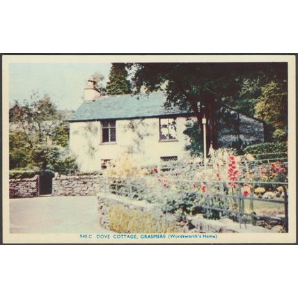 Dove Cottage, Grasmere, Westmorland, c.1960 - Abraham Postcard
