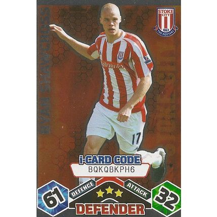 Match Attax Extra 2009/10 Collection: I-Card, Stoke City - Shawcross