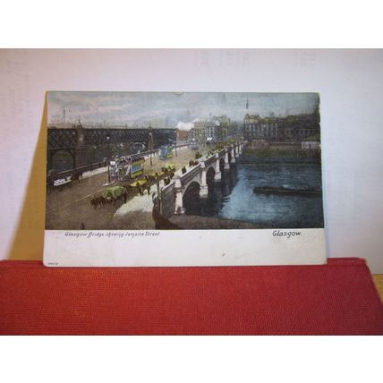 JAMAICA ST, GLASGOW BRIDGE, GLASGOW used antique postcard 1904 pm =