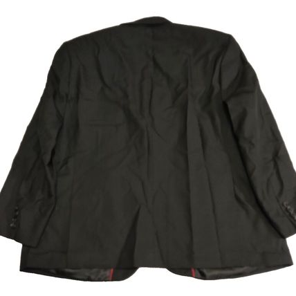 Jones New York Mens Blazer Black S46 Button Sleeve Inner Pockets Back Slit