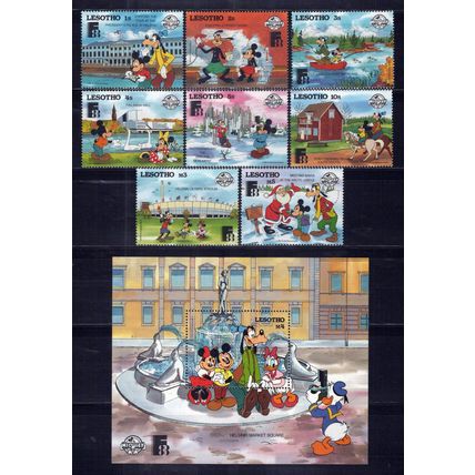 Lesotho 640-649 MNH Disney Mickey & Friends in Finland ZAYIX 0724M0119