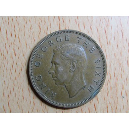 New Zealand 1951 1d Penny Coin