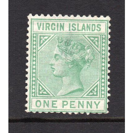 British Virgin Islands - 1879-80 - 1d Emerald Green (sg24) Mint Hinged