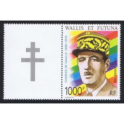 Wallis and Futuna Birth Centenary of General De Gaulle with label 1990 MNH