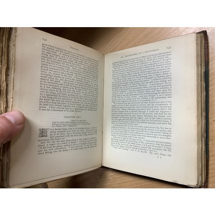 1887 LORD LYTTON "PELHAM" FICTION ANTIQUE FINE BINDING HARDBACK BOOK (P4)